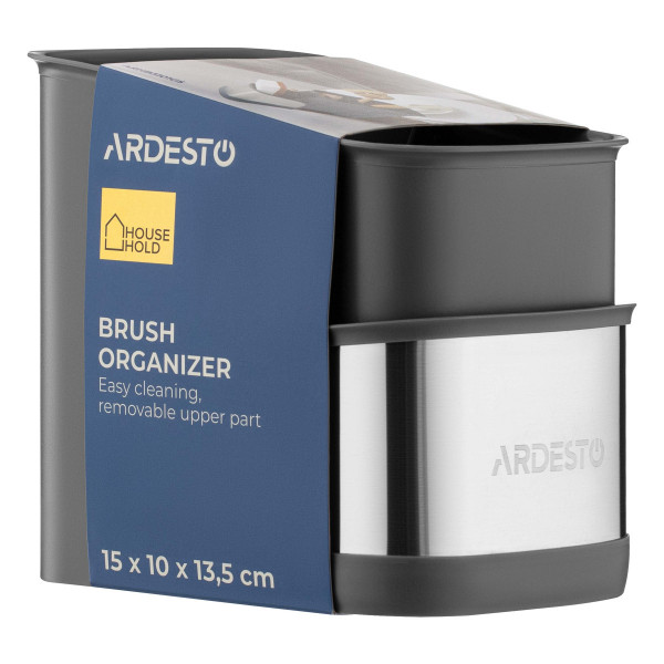 Органайзер для щіток Ardesto ARHB3101GS 15x10x13.5 см сірий