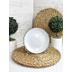 Тарілка десертна Intrendo Gasto Golden rim white IN0019ANT 19 см сіра