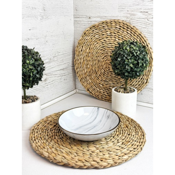 Тарілка супова Intrendo Maritimo Golden rim white IN0020ANT 20 см сіра