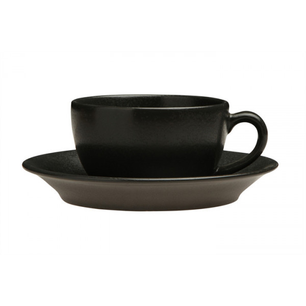 Чашка з блюдцем Seasons Black 213-222105-Bl 2 предмети чорна