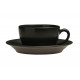 Чашка з блюдцем Seasons Black 213-222105-Bl 2 предмети чорна
