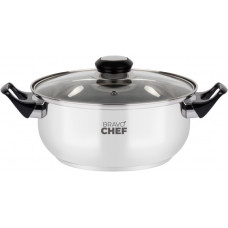 Каструля з кришкою Bravo Chef BC-2002-20 18 см 1.7 л срібляста
