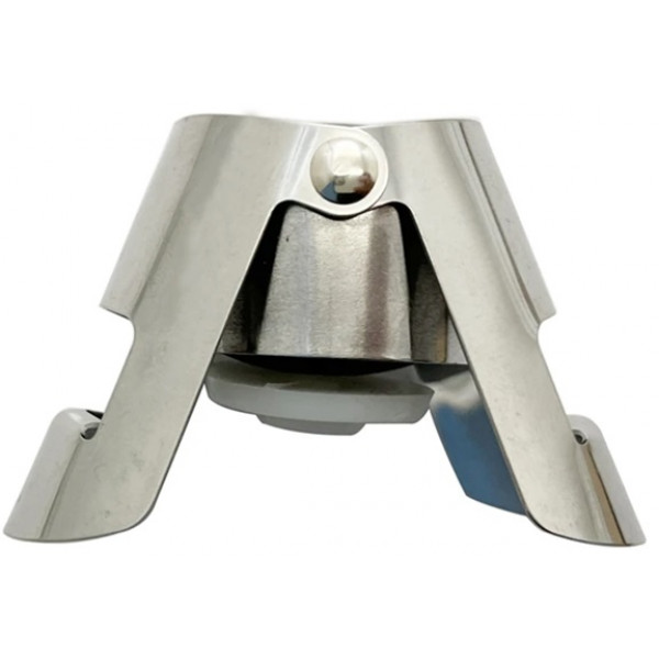 Пробка для пляшки з фіксатором Bravo Chef BC-5108 срібляста