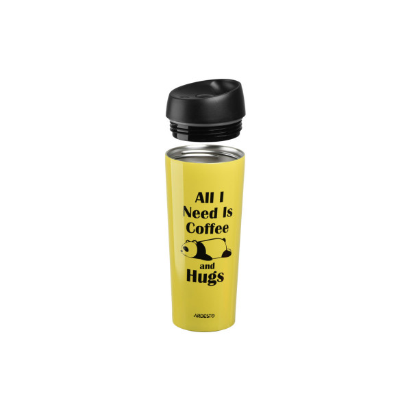 Термокружка Ardesto Сoffee Time AR-2645-DTY 450 мл жовта