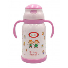 Дитячий термос-поїлка 380 мл Сon Brio СB-383-pink