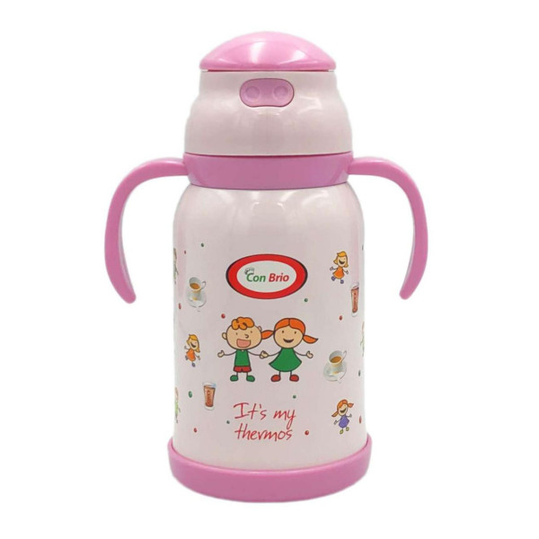 Дитячий термос-поїлка 380 мл Сon Brio СB-383-pink