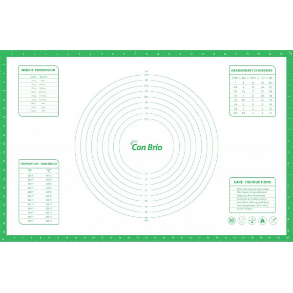 Килимок силіконовий Сon Brio СB-679-green 43,5х66,5 см зелений