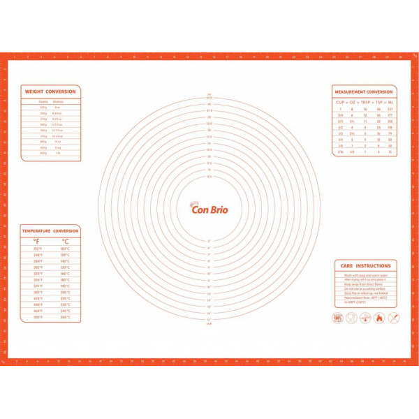 Килимок силіконовий Сon Brio СB-680-orange 60х80 см оранжевий