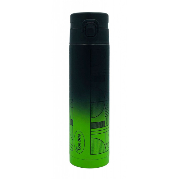 ТермоКружка Сon Brio СB-390-green-blaСk 400 мл зелена з чорним