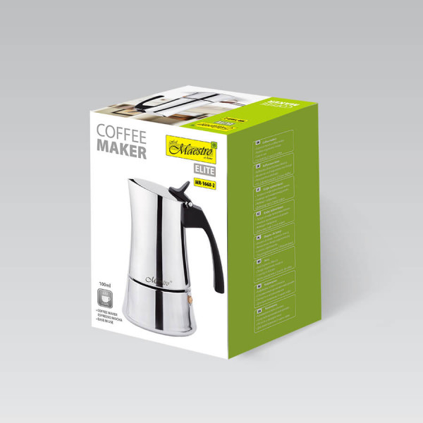 Гейзерна кавоварка Maestro MR-1668-2 100 мл 2 чашки