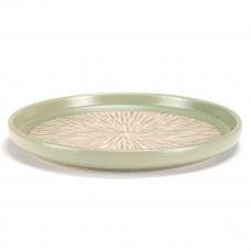 Тарілка десертна Holmer Herb DP-01205-GP 20.5 см оливкова