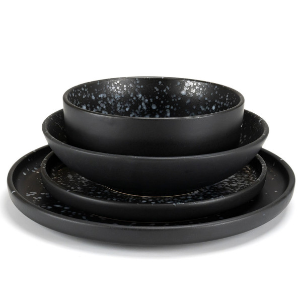 Тарілка десертна Holmer Volcano DP-01205-BD 20.5 см чорна