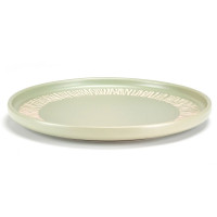 Тарілка обідня Holmer Herb FP-01265-GP 26 см оливкова