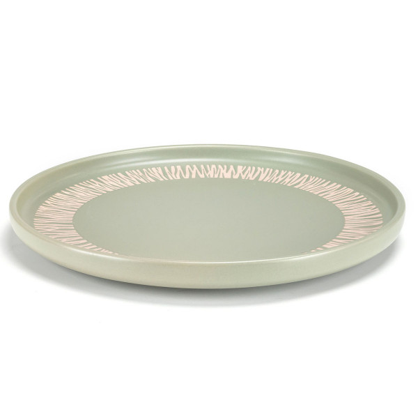 Тарілка обідня Holmer Herb FP-01265-GP 26 см оливкова