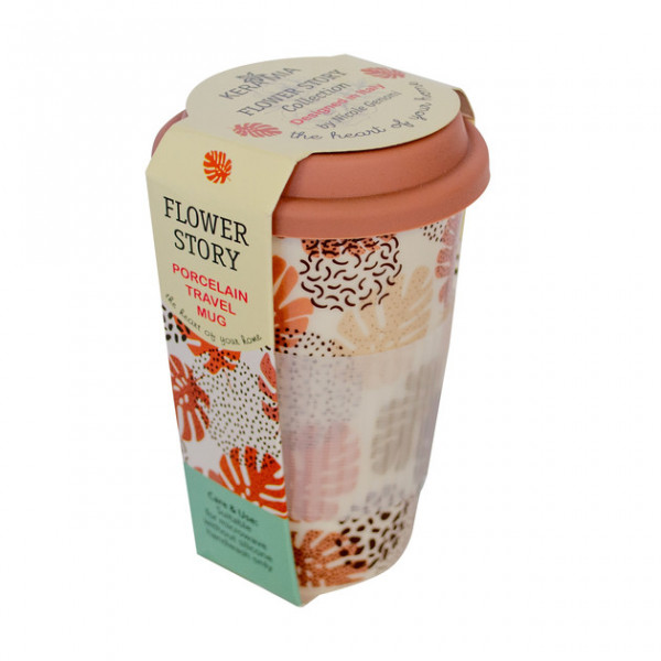 Кружка заварювальна з кришкою Keramia Flower Story 2 21-279-125 440 мл