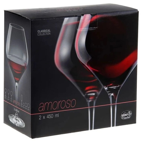 Набір бокалів для вина Bohemia Amoroso 40651 450 2 450 мл 2 шт