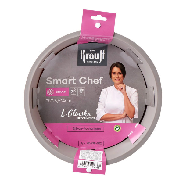 Форма для випікання силіконова Krauff Smart Сhef 29-298-032 28x25.5x4 см сіра