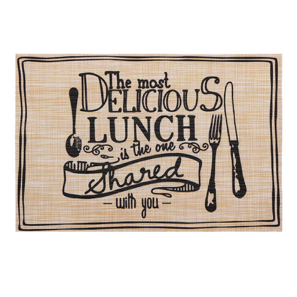 Килимок для сервірування столу Versailles Смачний обід VS-PM3045-39 45х30 см бежевий