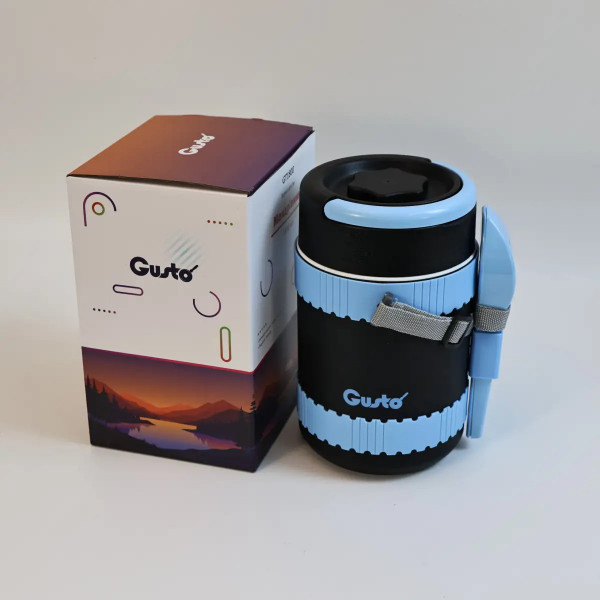 Термос харчовий Gusto Мандрівник GT1800 1800 мл чорний