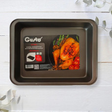 Форма для запікання прямокутна Gusto GT-3304 39.5x30x6 см сіра