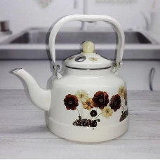 Чайник на плиту Edenberg Квіти EB-3355-Flower-White 1.7 л білий