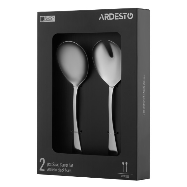Набір для салату Ardesto Black Mars AR0702SS 18.5 см 2 предмети сріблястий