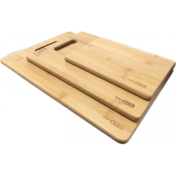 Набір кухонних дощок Eurogold 7108200019 3 шт бежевий