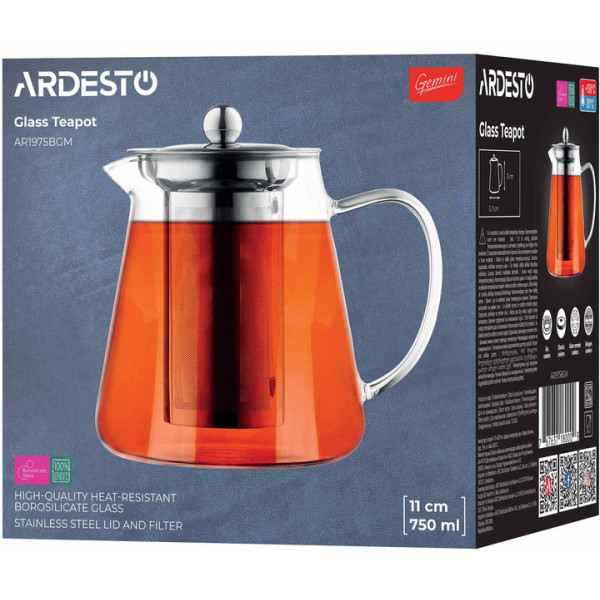 Чайник для заварювання Ardesto Gemini Milano AR1975BGM 750 мл