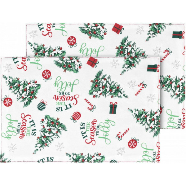 Набір сервірувальних серветок Ardesto Christmas Tree ART15HT 30х45 см 2 шт
