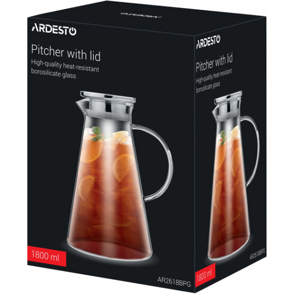 Глек з кришкою Ardesto AR2618BPG 1.8 л