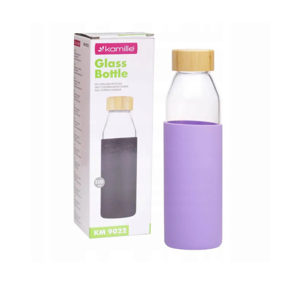 Пляшка для води Kamille KM9022 Violet 500 мл фіолетова