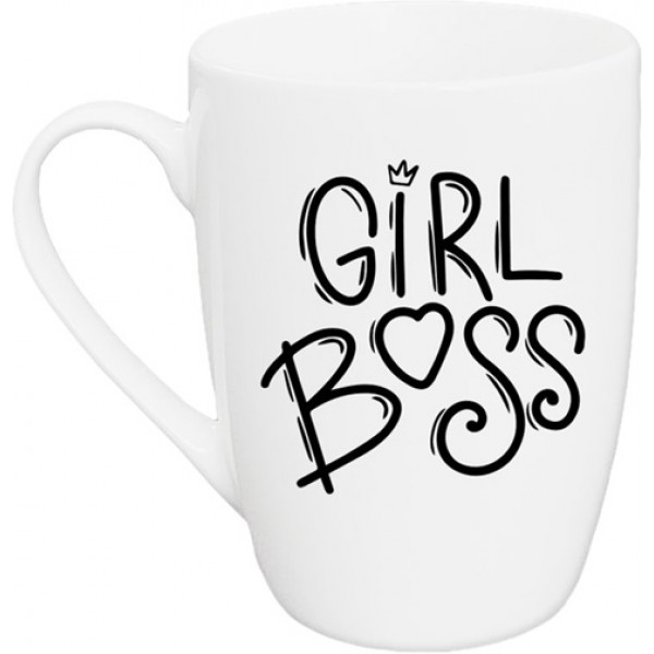 Кружка Kvarta Girl Boss KV-D-1799 360 мл белая