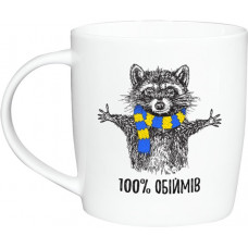 Кружка Kvarta Єнот KV-D-1806 360 мл белая
