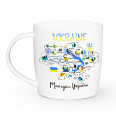 Кружка Kvarta Моя єдина Україна Kv-1944 360 мл біла