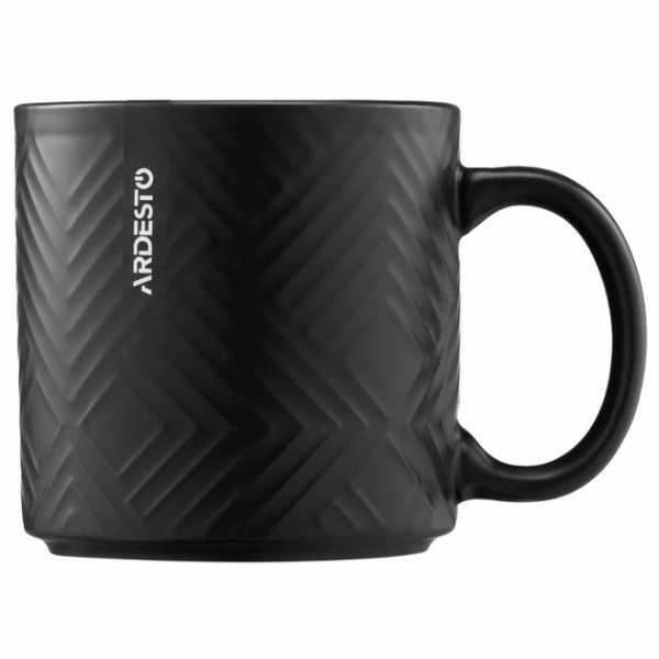 Кружка Ardesto FranСesСa AR3483BK 360 мл чорний