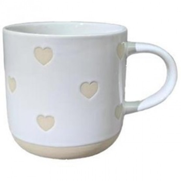 Кружка Ardesto Heart AR3030 420 мл біла