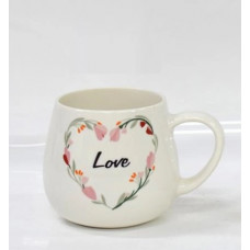 Кружка Ardesto Love 2 AR3078 390 мл біла
