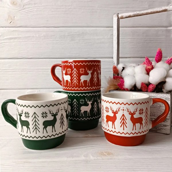 Кружка Vittora Помощники Санты VT-C-333305 305 мл