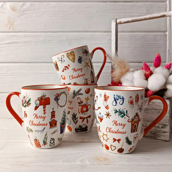 Кружка Vittora Рождественский переполох VT-C-332340 340 мл