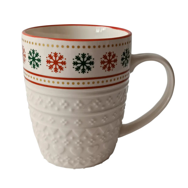 Кружка Vittora Снежная мозаика VT-C-341380 380 мл