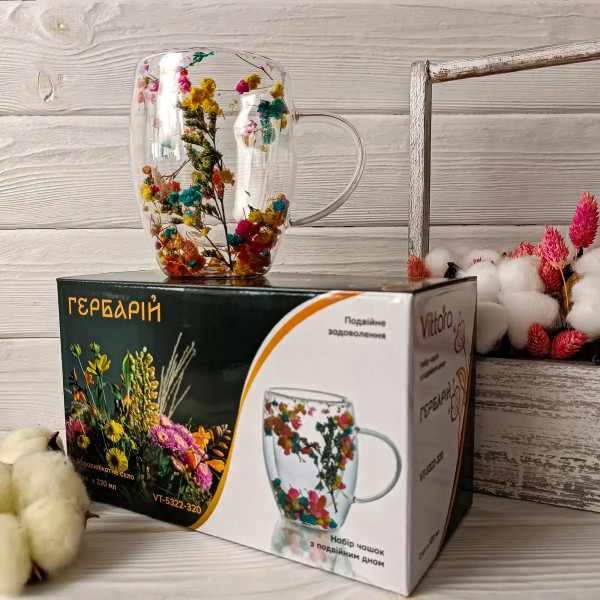 Набір кухлів Vittora Гербарій VT-5322-320 320 мл