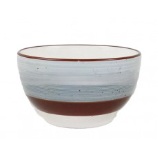 Салатник Ardesto Salerno AR1214SG 700 мл 14 см сірий із чорним