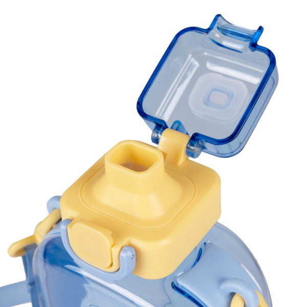 Пляшка-фляга YES Fusion 708196 750 мл жовта з блакитним