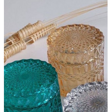 Цукерниця OLens Бурштинове дзеркало 101-095 9х8.5 см бурштинова