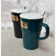 Кружка з кришкою та ложкою OLens Вінтажна O8030-234 350 мл