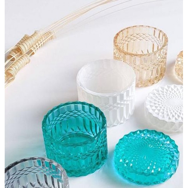 Цукерниця OLens Бірюзове дзеркало 101-126 9х8.5 см бірюзове