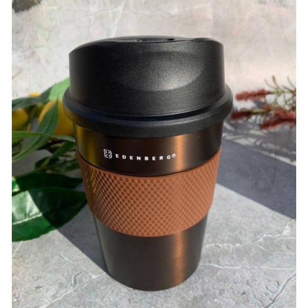 Термокружка Edenberg EB-639-Brown 350 мл коричнева