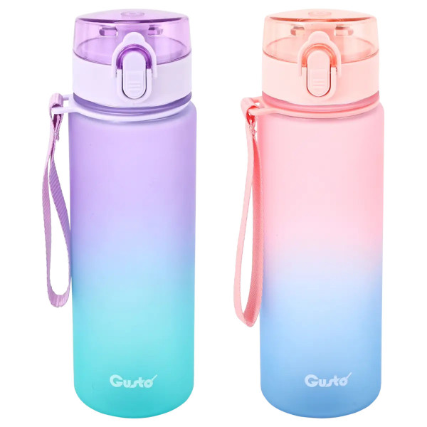 Пляшка для води Gusto GT-699007-450 lilac 450 мл бузкова