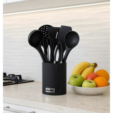 Набір кухонного приладдя Magio MG-1128 8 предметів чорний