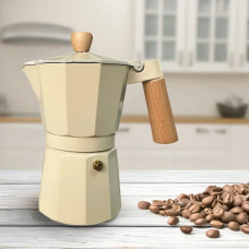 Гейзерна кавоварка Gusto Delio GU-1006-3 150 мл 3 чашки бежева